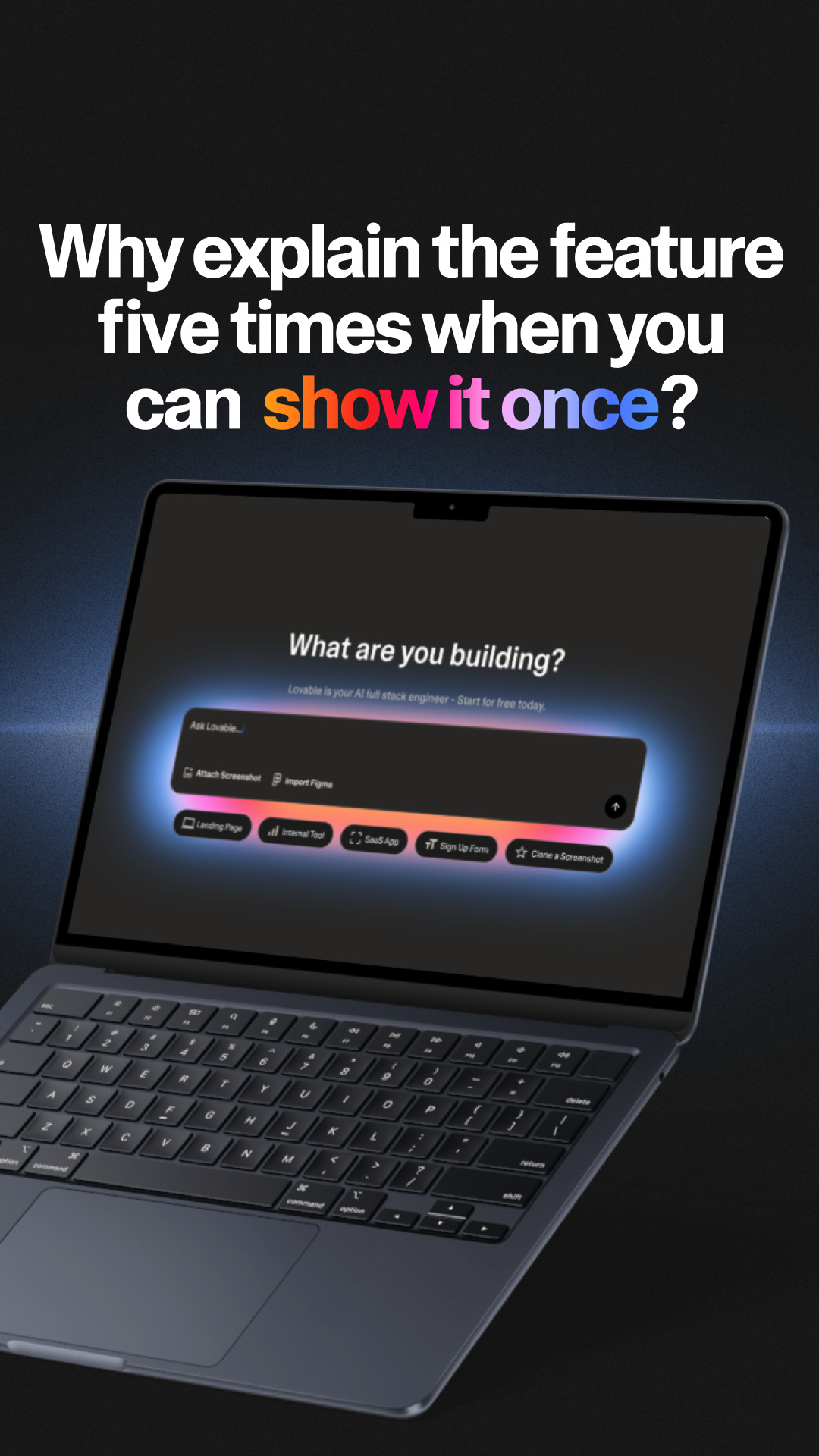 Lovable.dev Facebook ad
