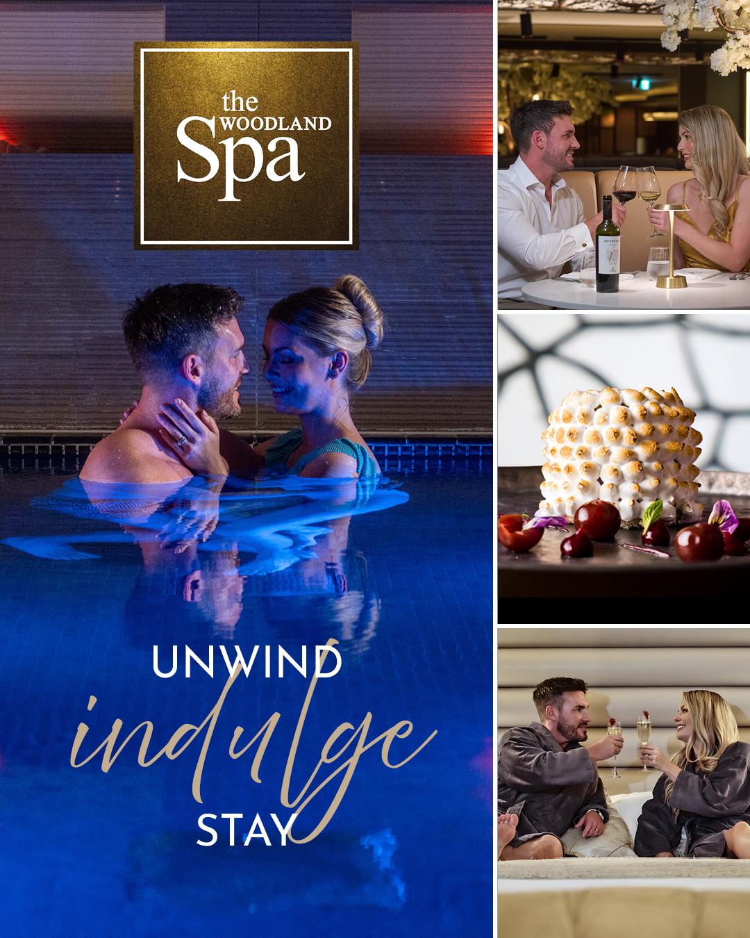 The Woodland Spa Facebook ad: Luxury Spa Breaks
