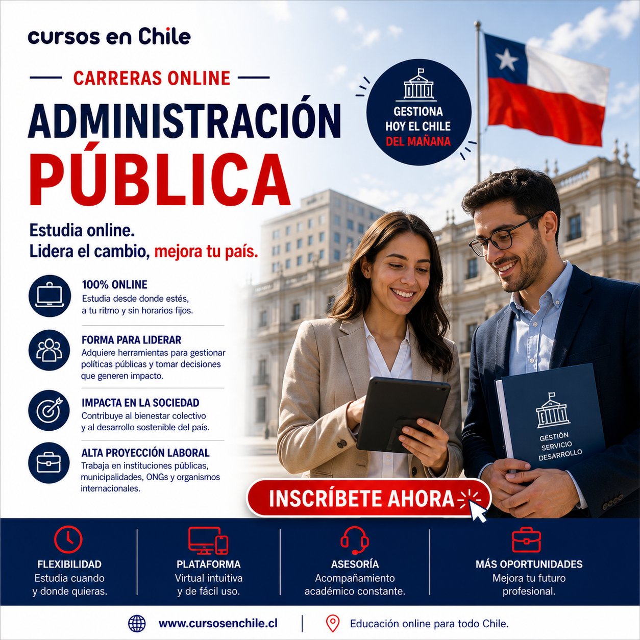 Cursos en chile Facebook ad