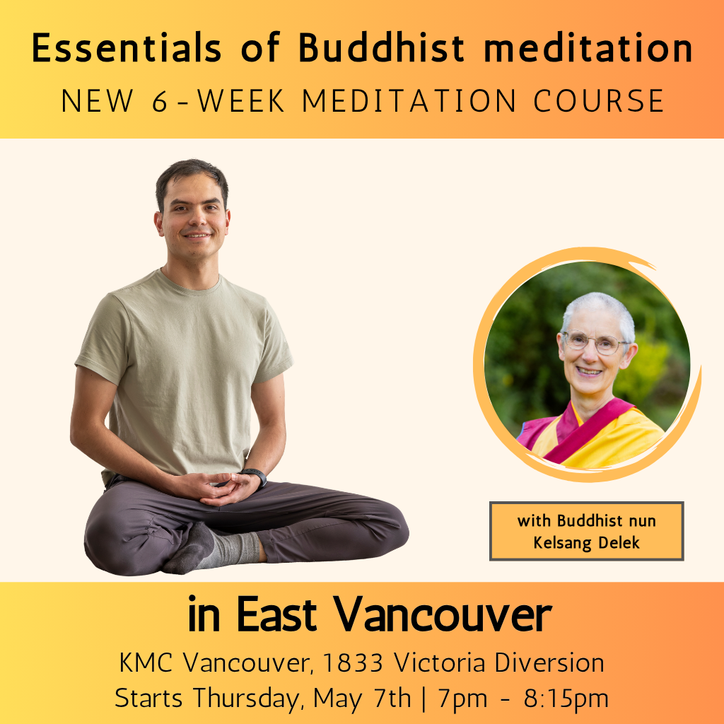 Kadampa Meditation Centre Vancouver Facebook ad: Meditation classes in East Vancouver. Everyone welcome.