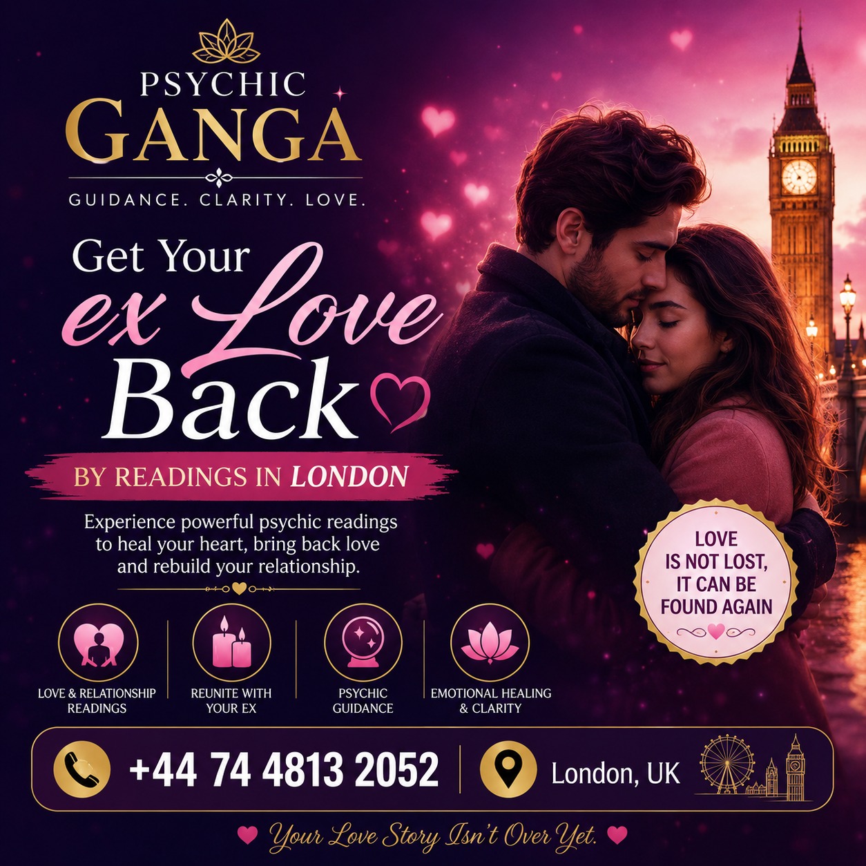 Psychic Ganga - Best Psychic Reader & Spiritual Healer in London, UK Facebook ad