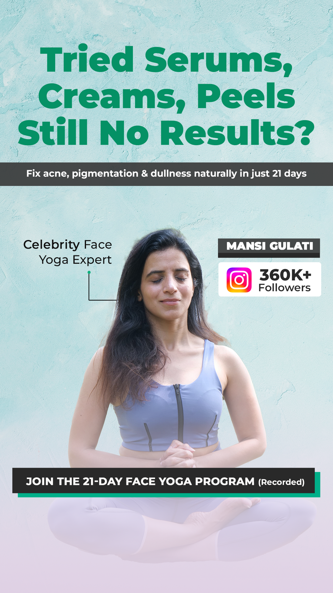 Manasvani Yoga Facebook ad