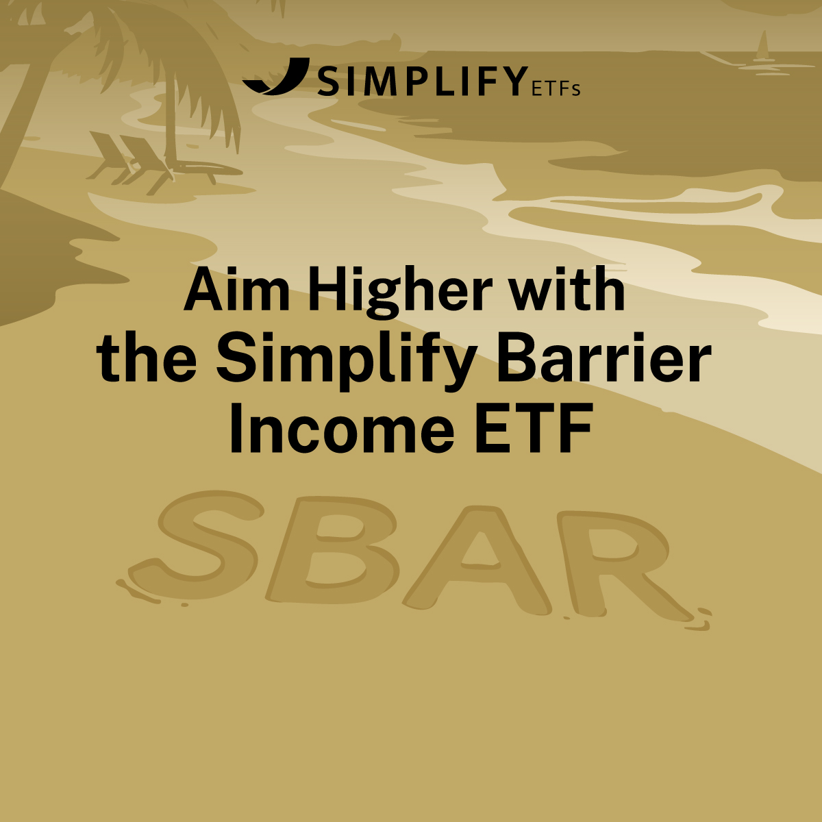 Simplify Asset Management Facebook ad: The Simplify Barrier Income ETF (SBAR) is the…