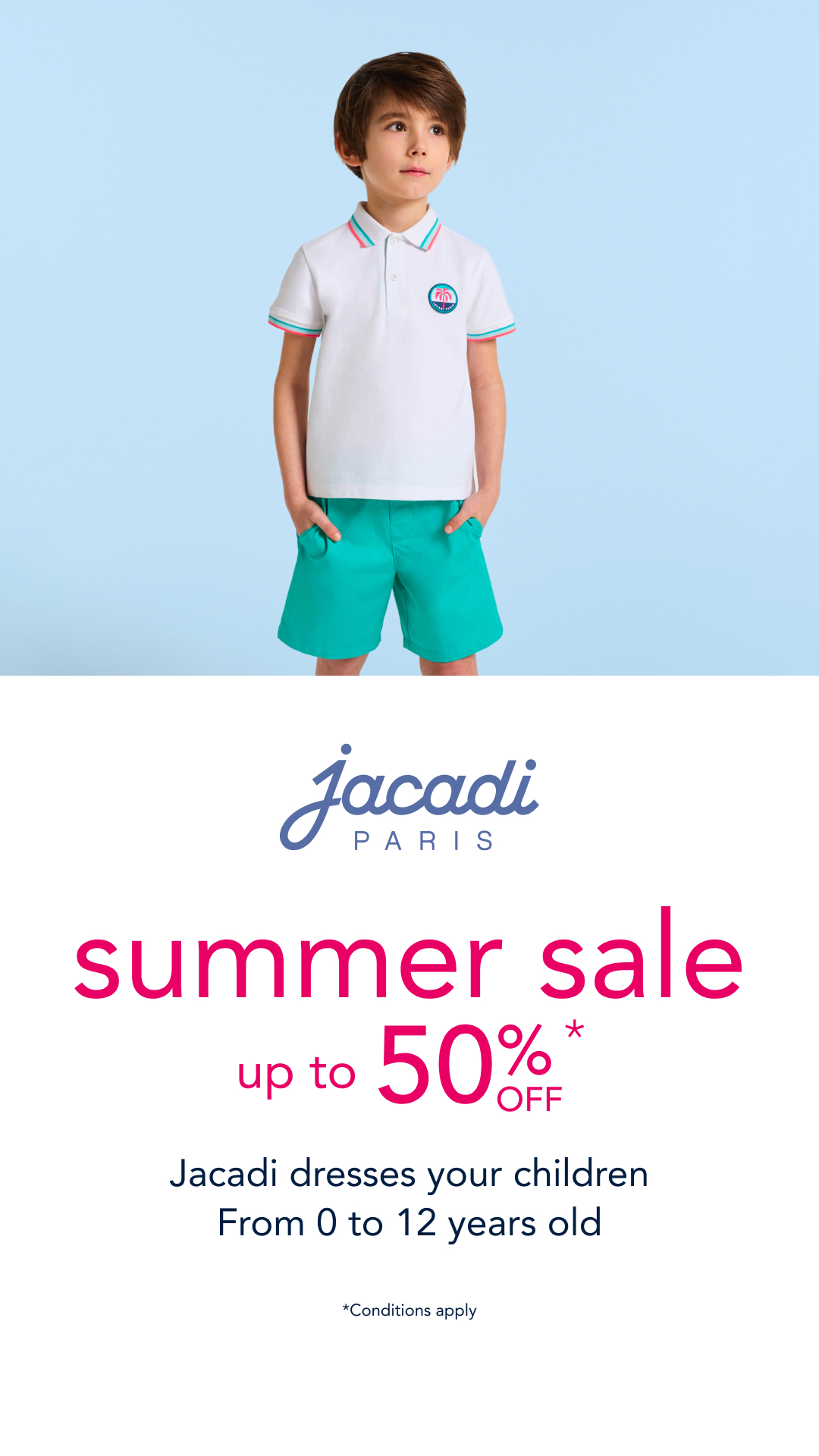 Jacadi Facebook ad