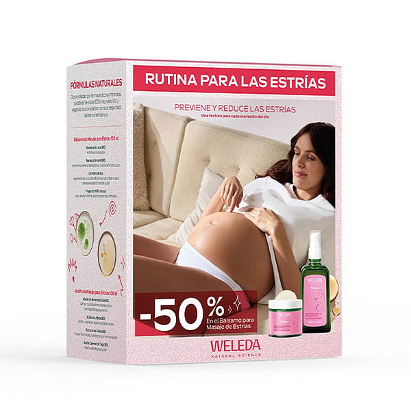 Weleda Facebook ad: ¿Embarazada? Empieza cuanto antes a cuidar tu piel…