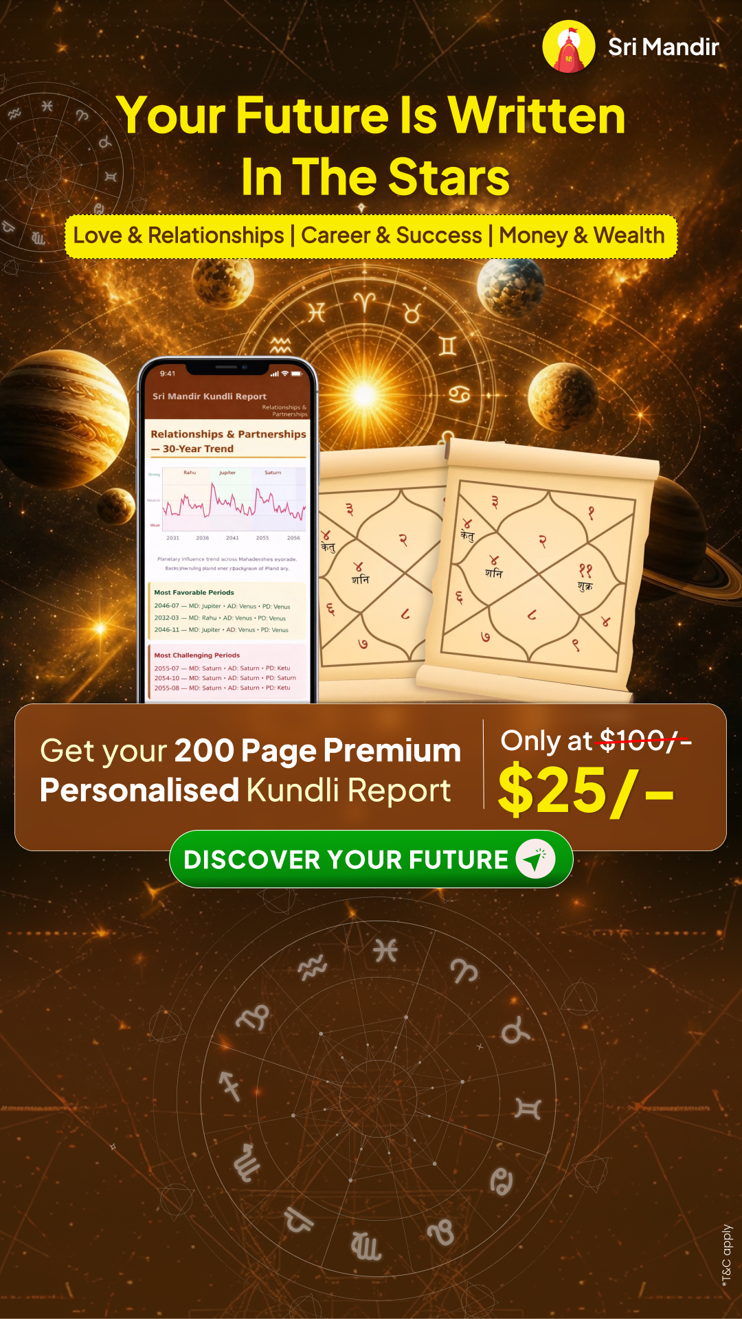 Kundli Guide by Sri Mandir Facebook ad