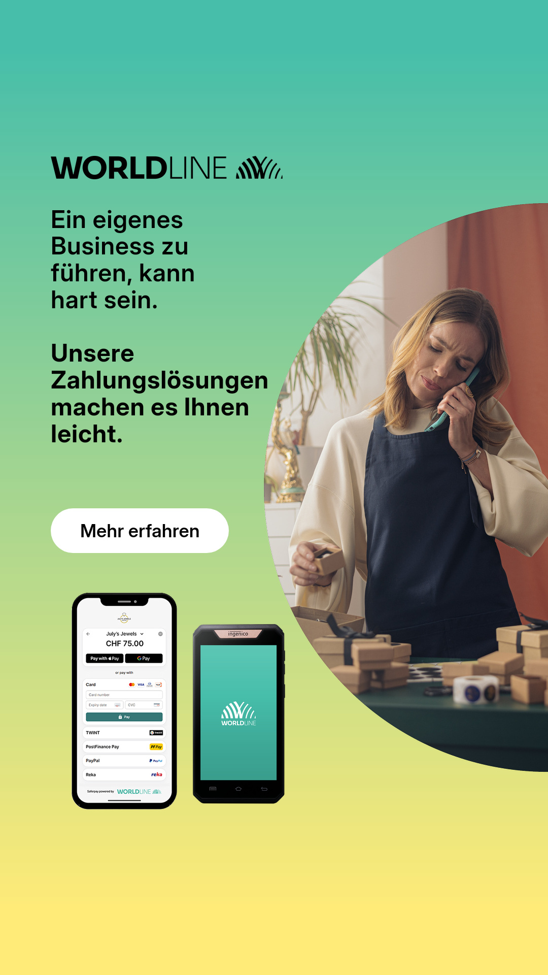 Worldline Switzerland Facebook ad