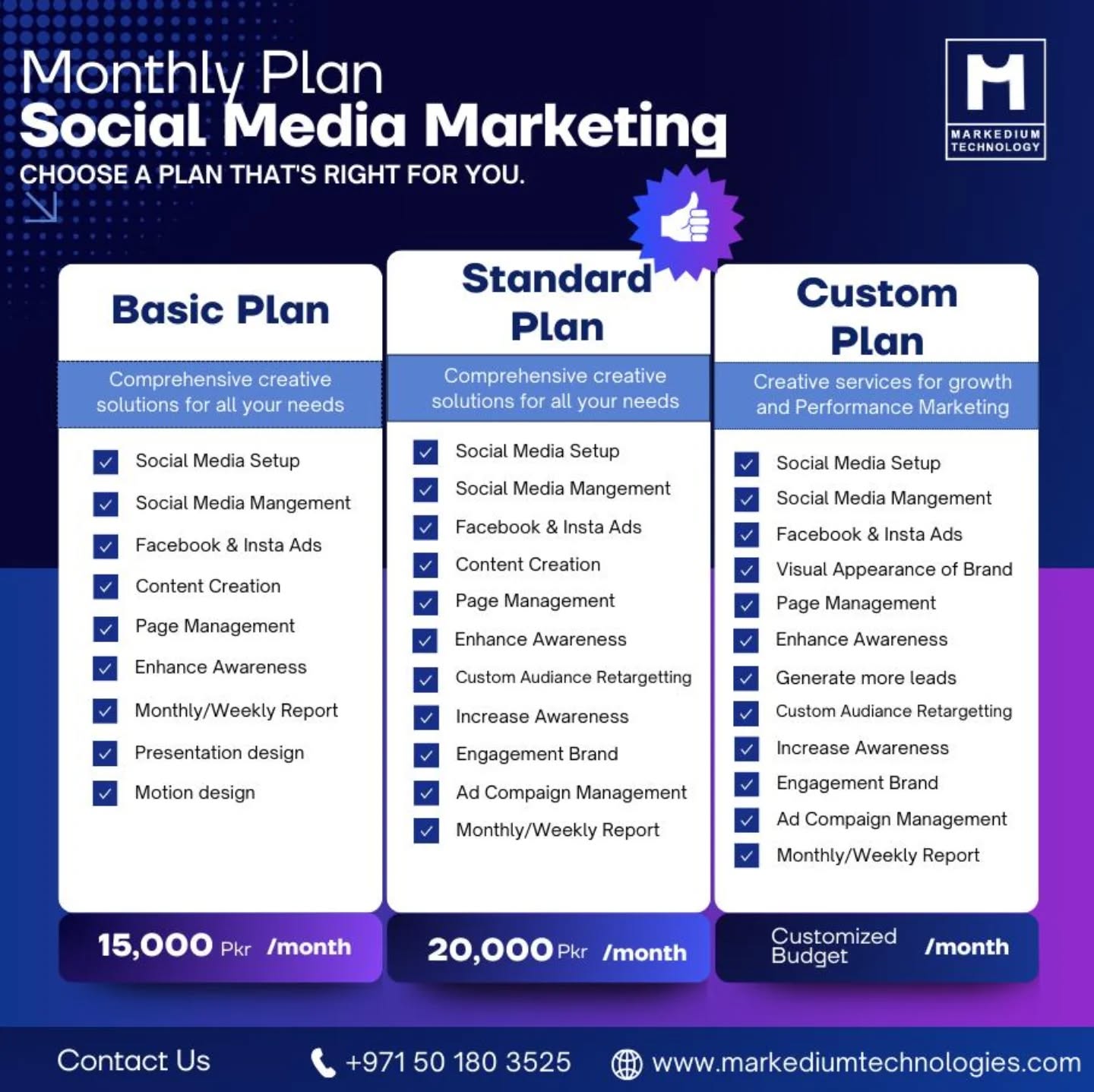 Markedium Technology Facebook ad: Elevate Your Brand with Markedium Technologies