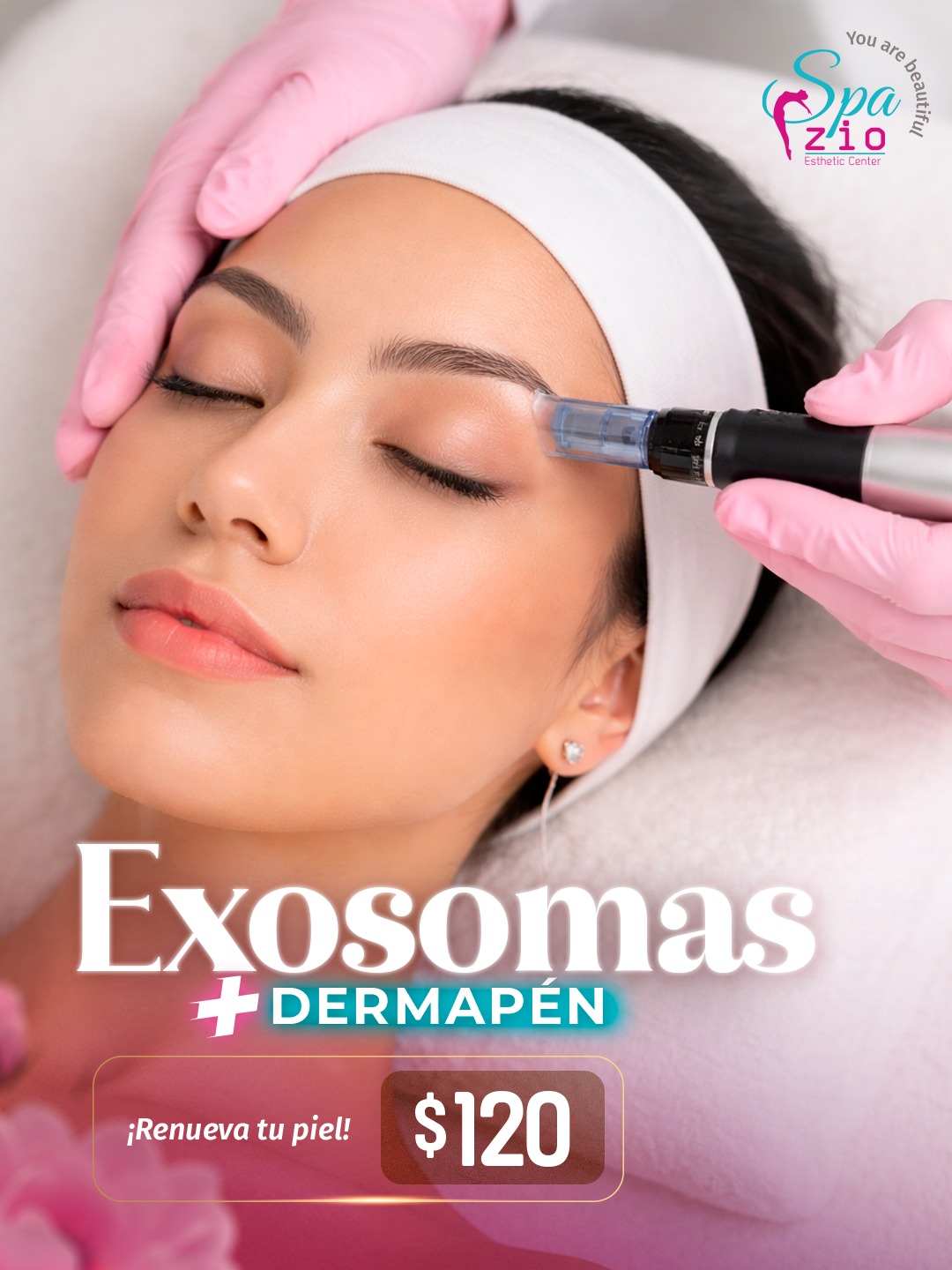 Spazio Esthetic Center Machala Facebook ad from Apr 11, 2026