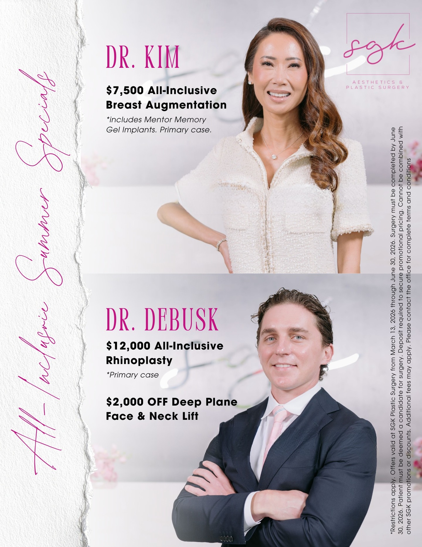 SGK Plastic Surgery Facebook ad