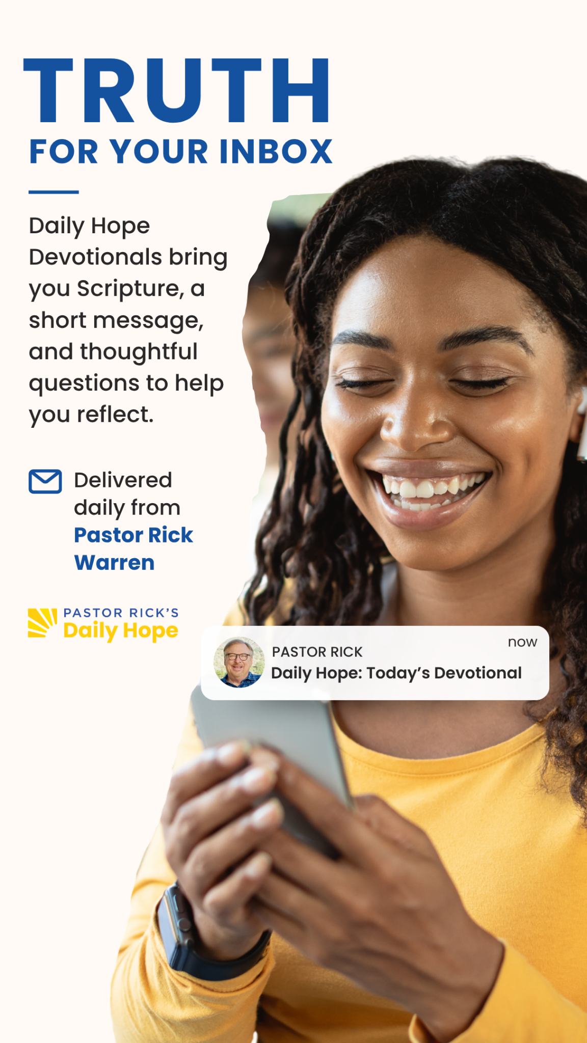 Pastor Rick Warren Facebook ad