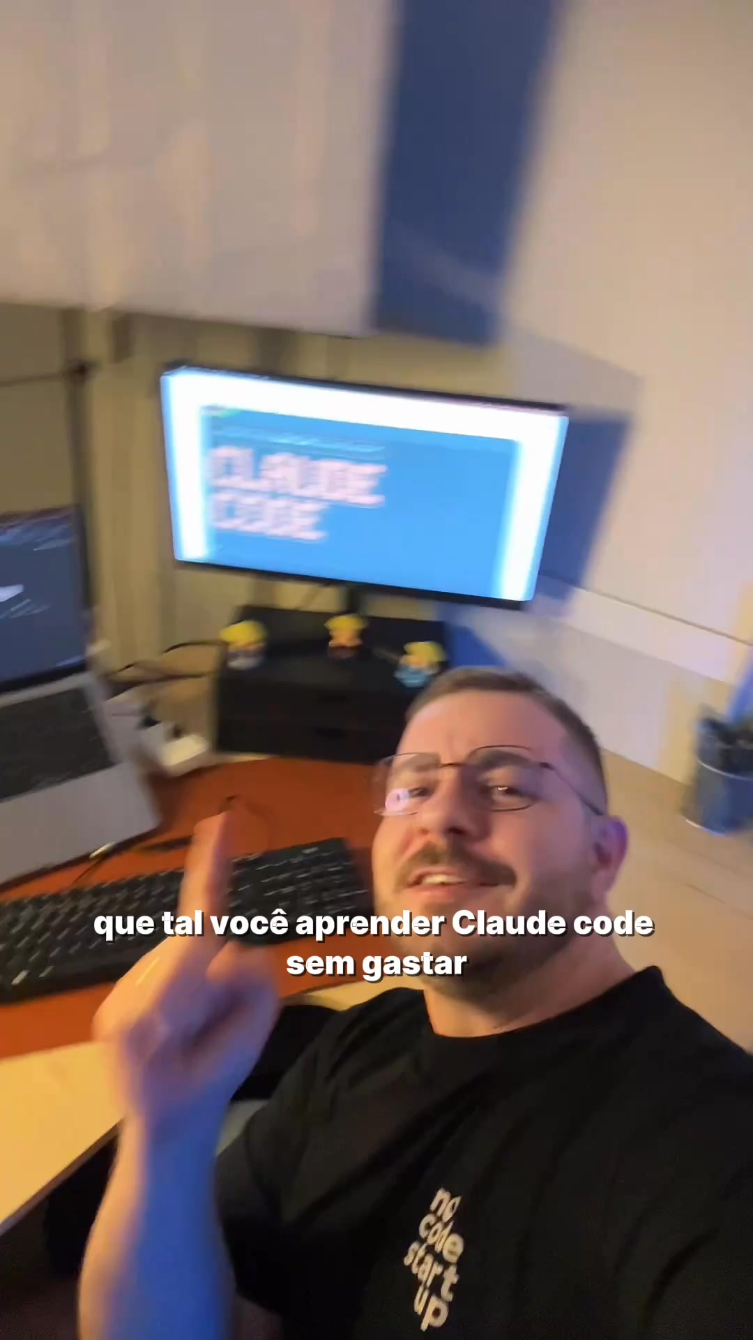 No Code Start Up Facebook ad: Curso 100% Gratuito de Claude Code