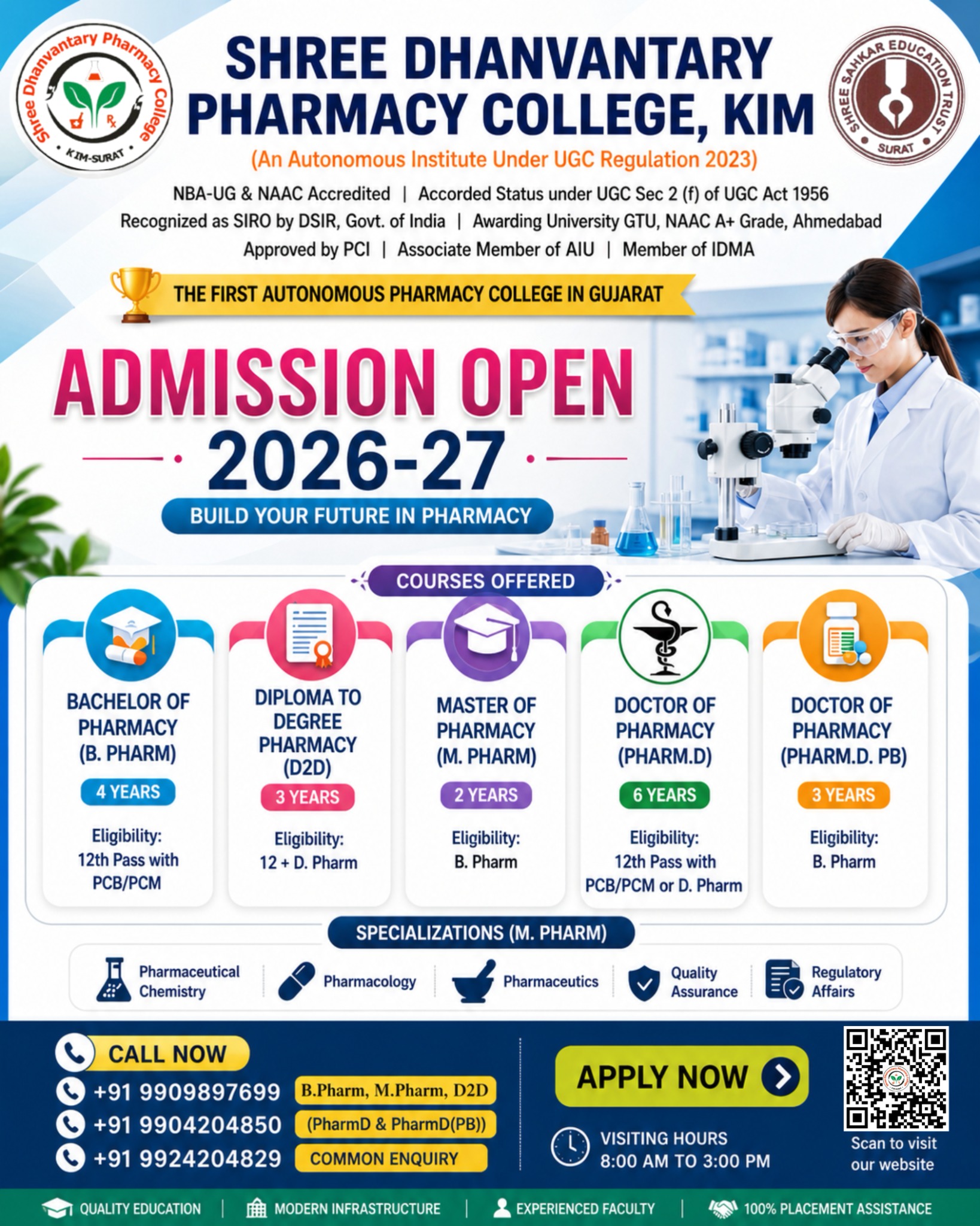 Shree Dhanvantary Pharmacy College Facebook ad: Apply Now