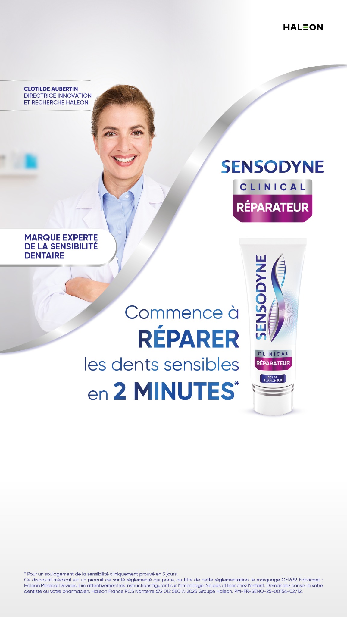 Sensodyne France Facebook ad: Sensodyne Clinical Réparateur