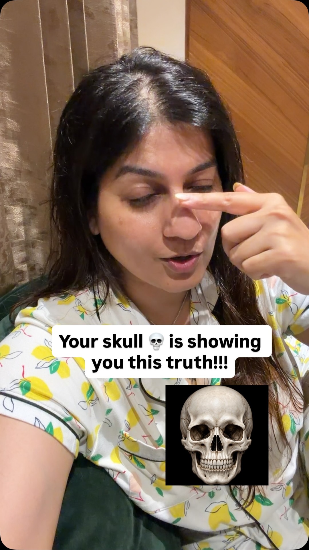 Vani Kabir - Ancient Ancestral Master Facebook ad: There is no nose on your forehead.