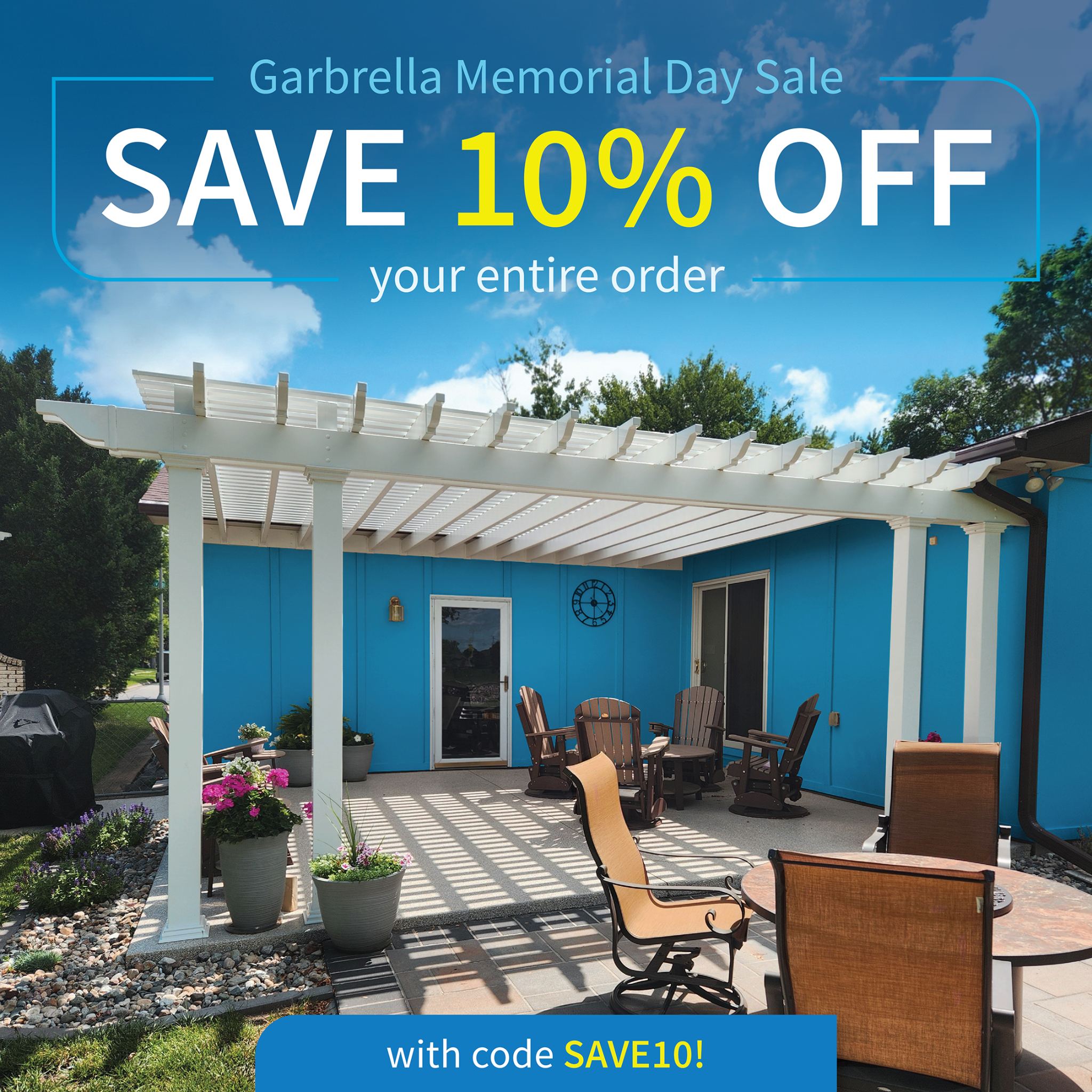 Garbrella Pergolas Facebook ad