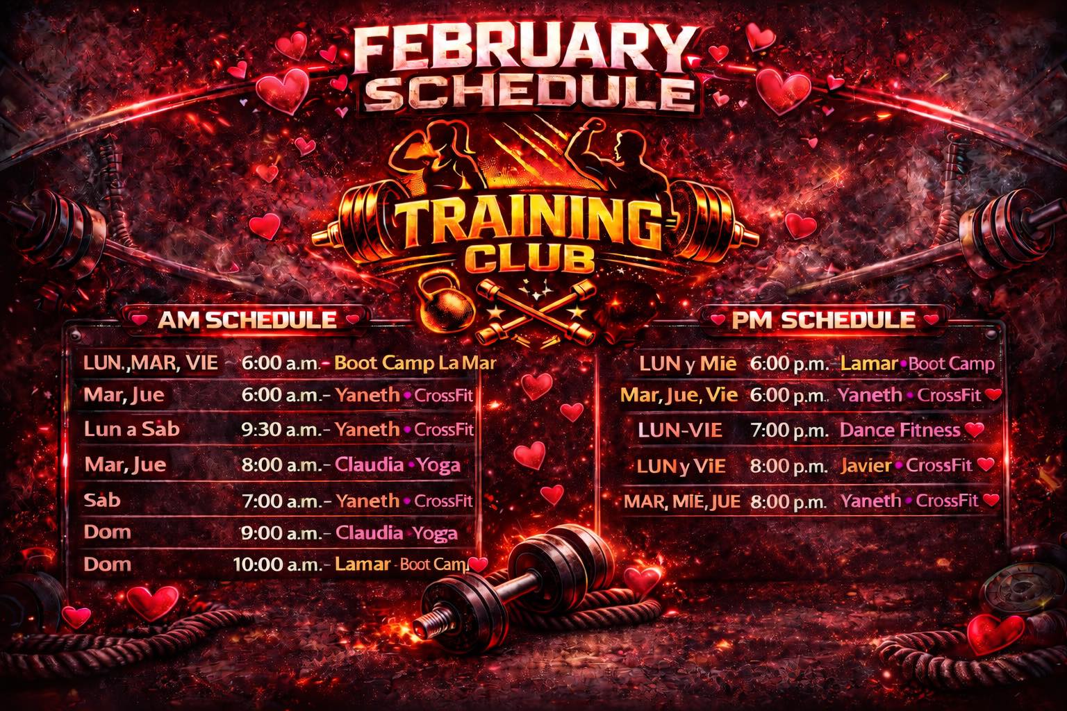 Training Club Facebook ad: Fitness Center.crossfit, Boot Camp, Dance Fitness…