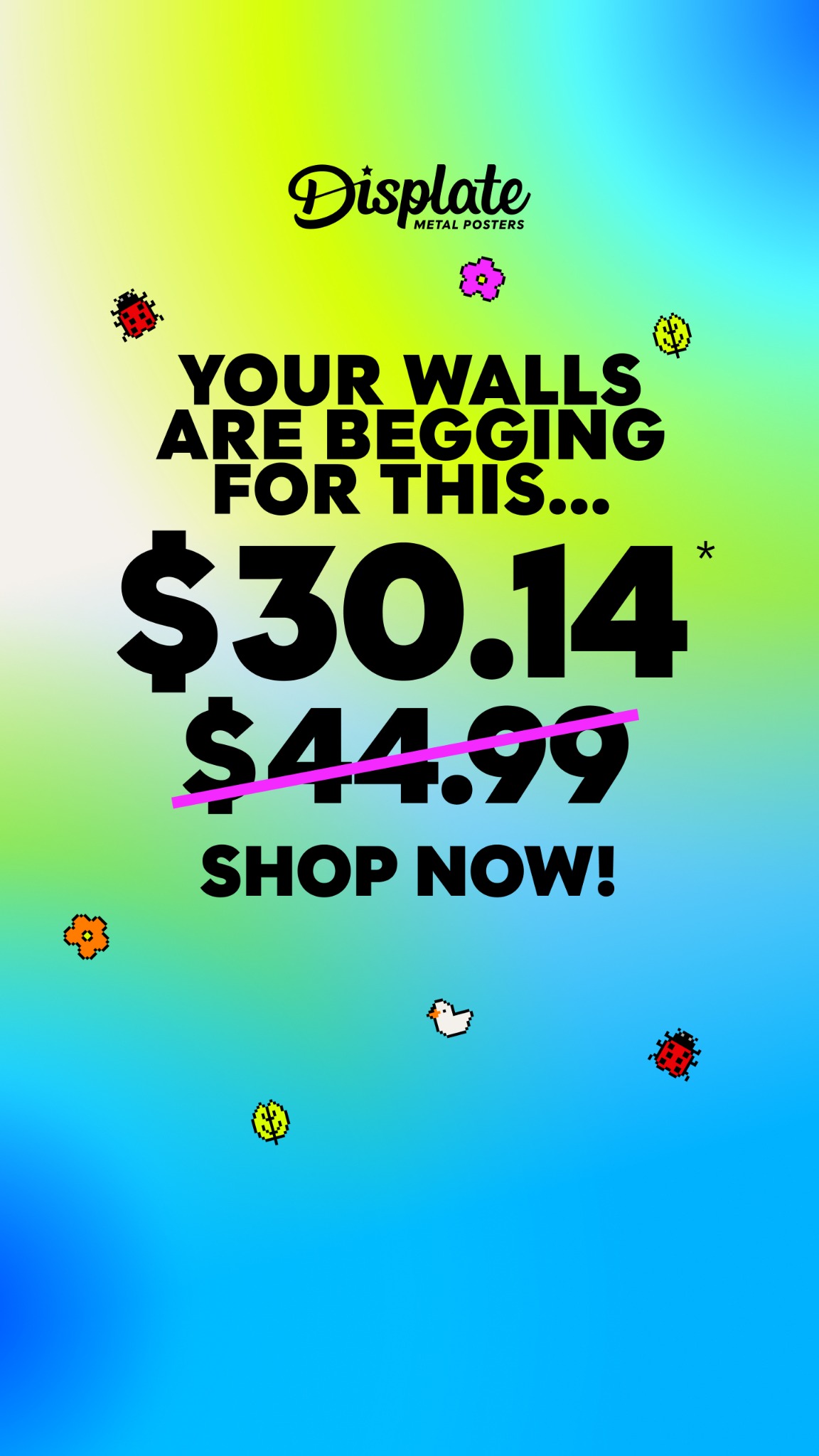 Displate Facebook ad
