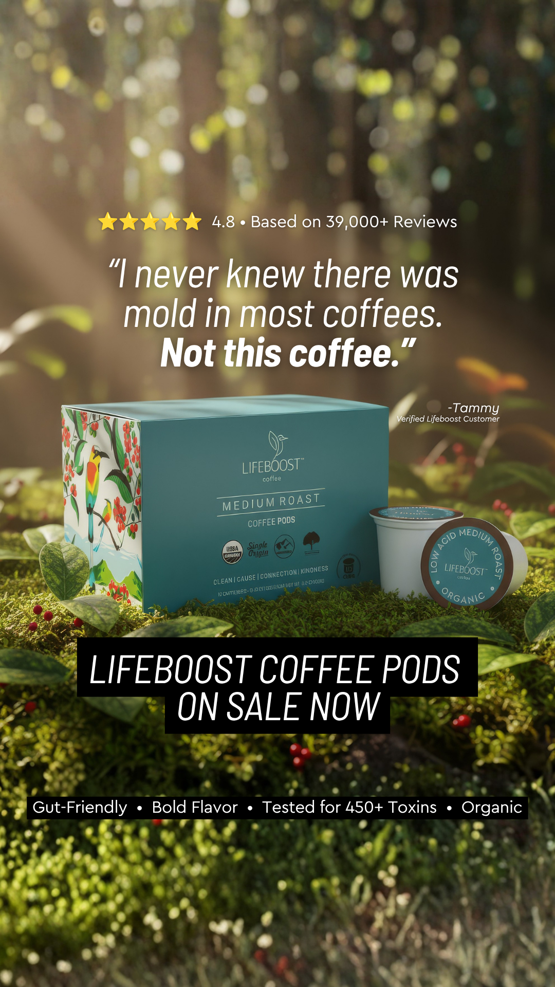 Lifeboost Coffee Facebook ad