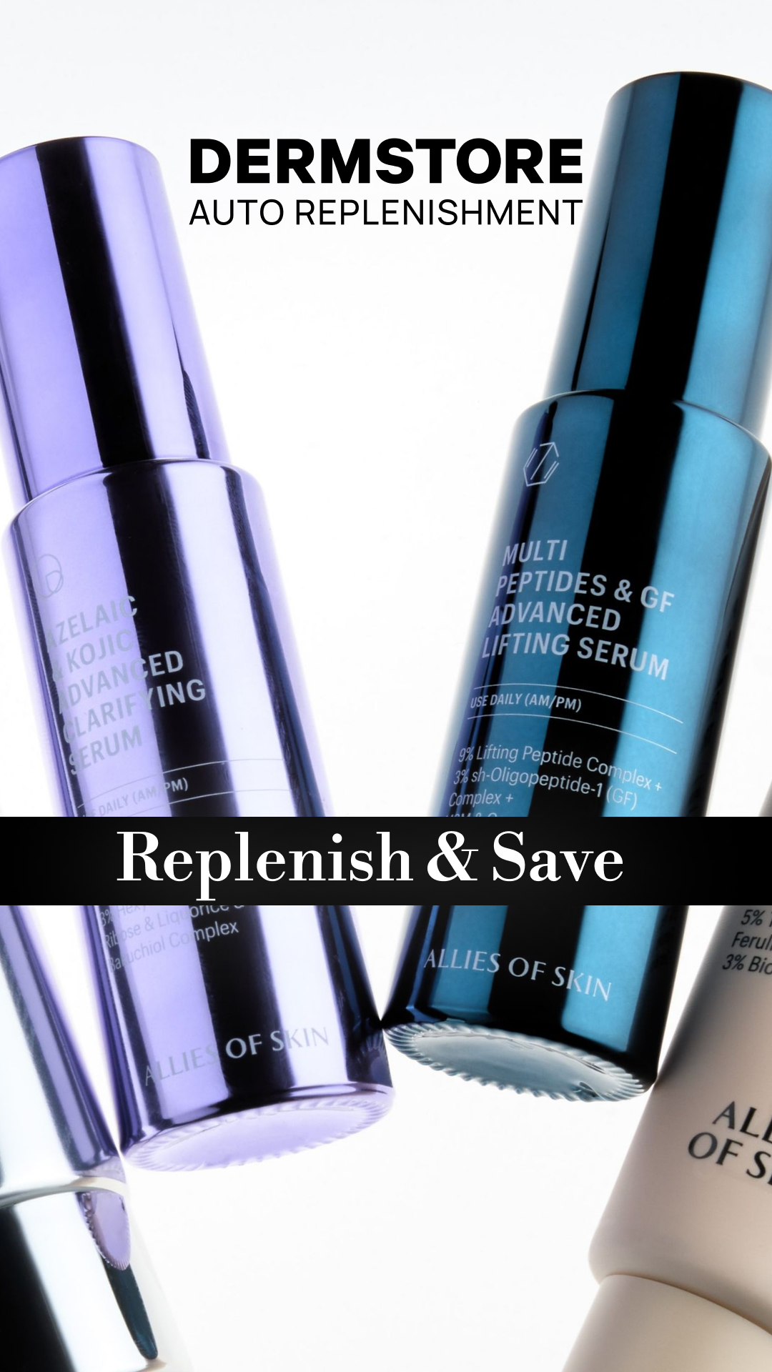 Dermstore Facebook ad: Never Run Out Again