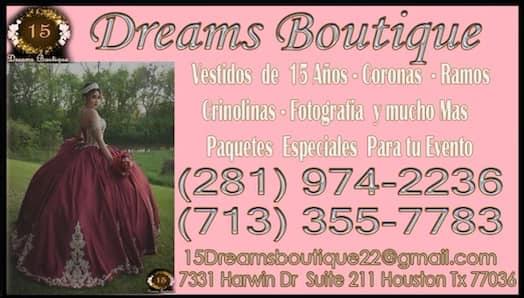15 Dreams Boutique Facebook ad: AQUI ENCONTRARAS EL VESTIDO DE QUINCEAŃERA DE TUS…