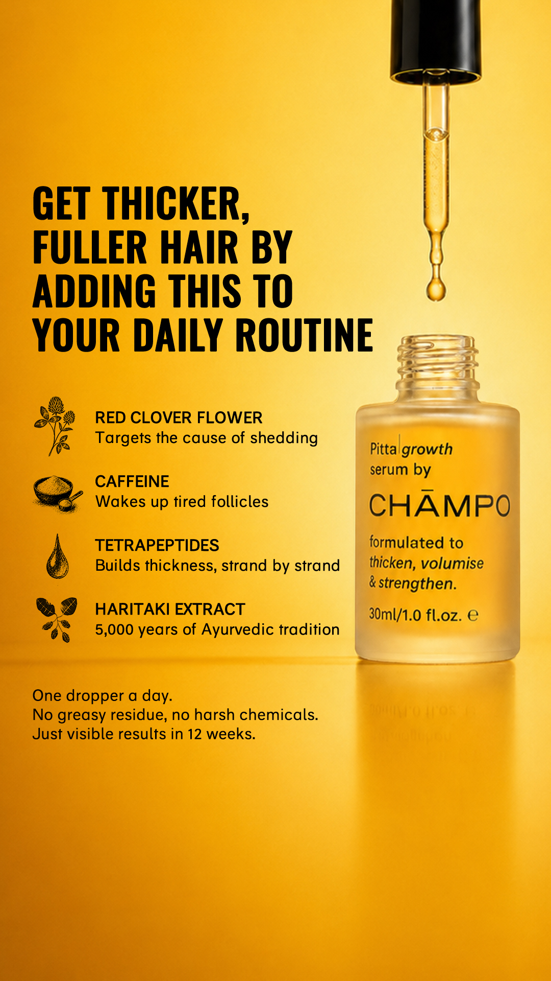 Chāmpo Haircare Facebook ad