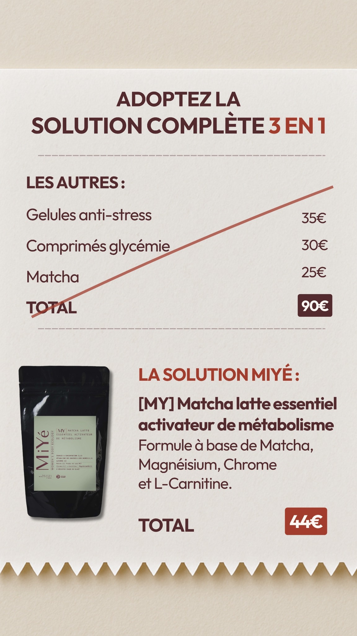 MiYé Facebook ad