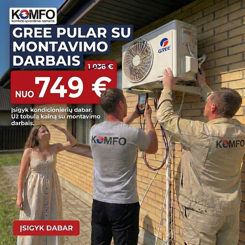 KOMFO - komforto sprendimai namams Facebook ad: Gauk pasiūlymą netrukus
