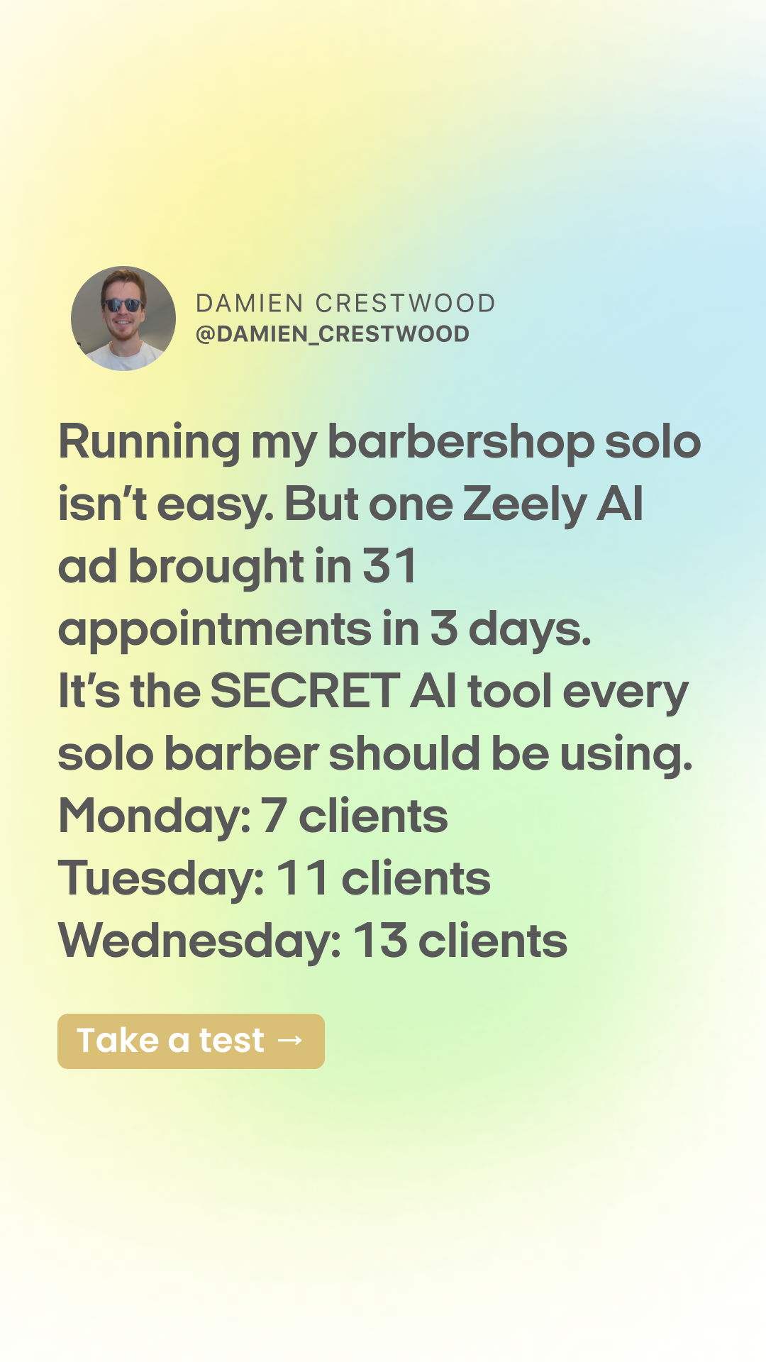 Zeely Facebook ad