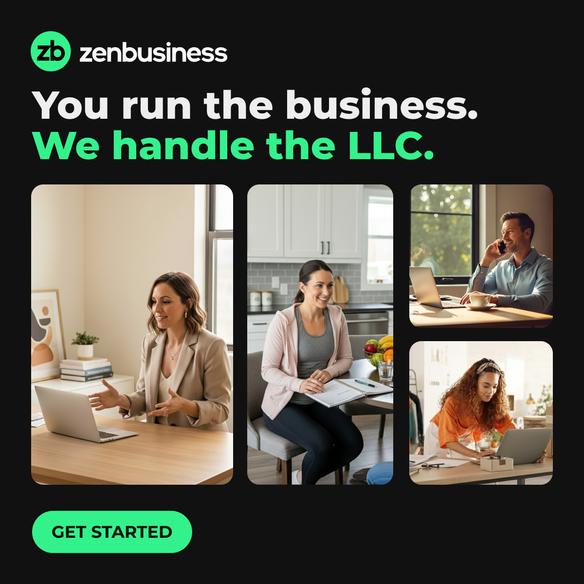 ZenBusiness Facebook ad