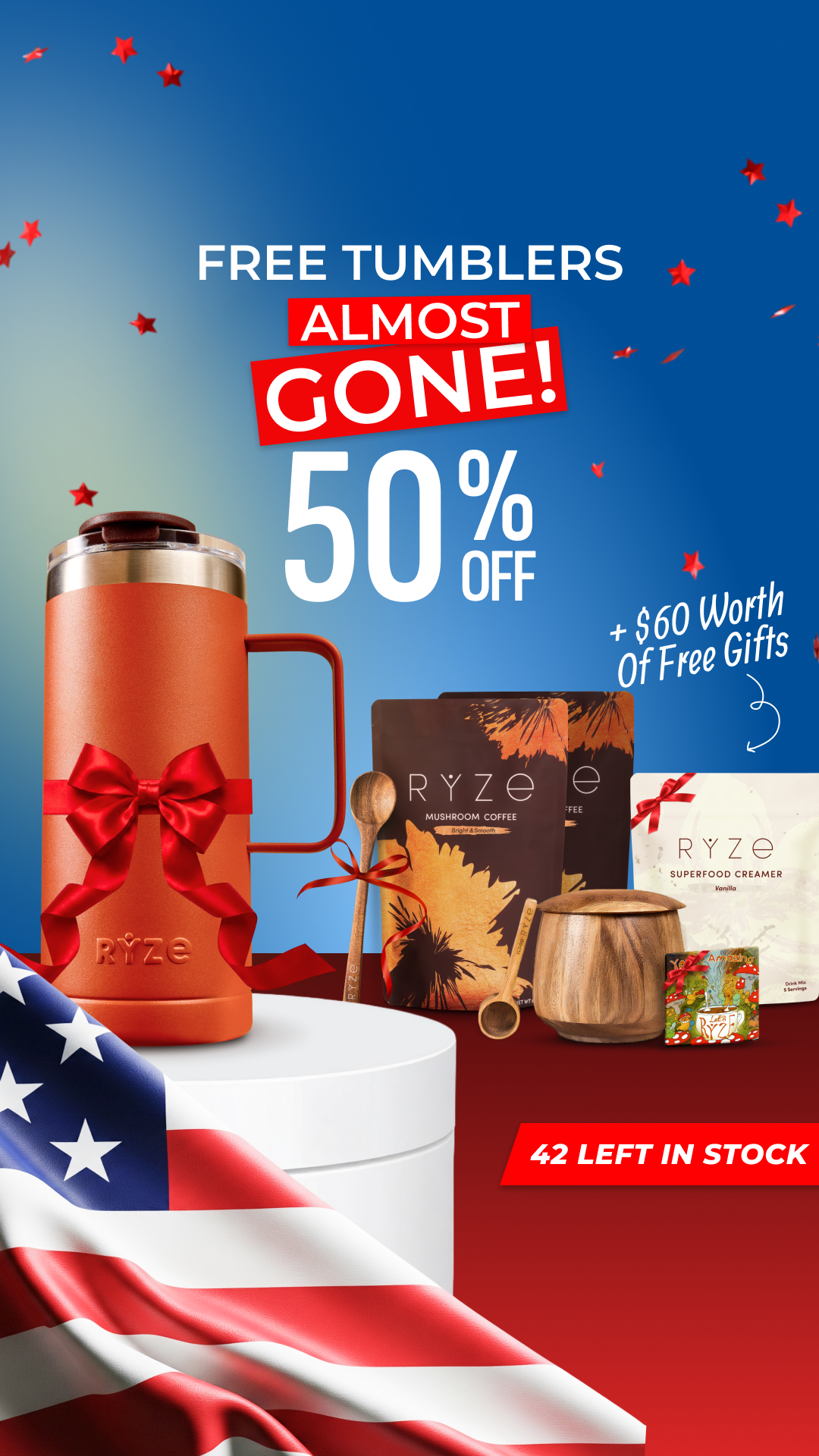 RYZE Superfoods Facebook ad