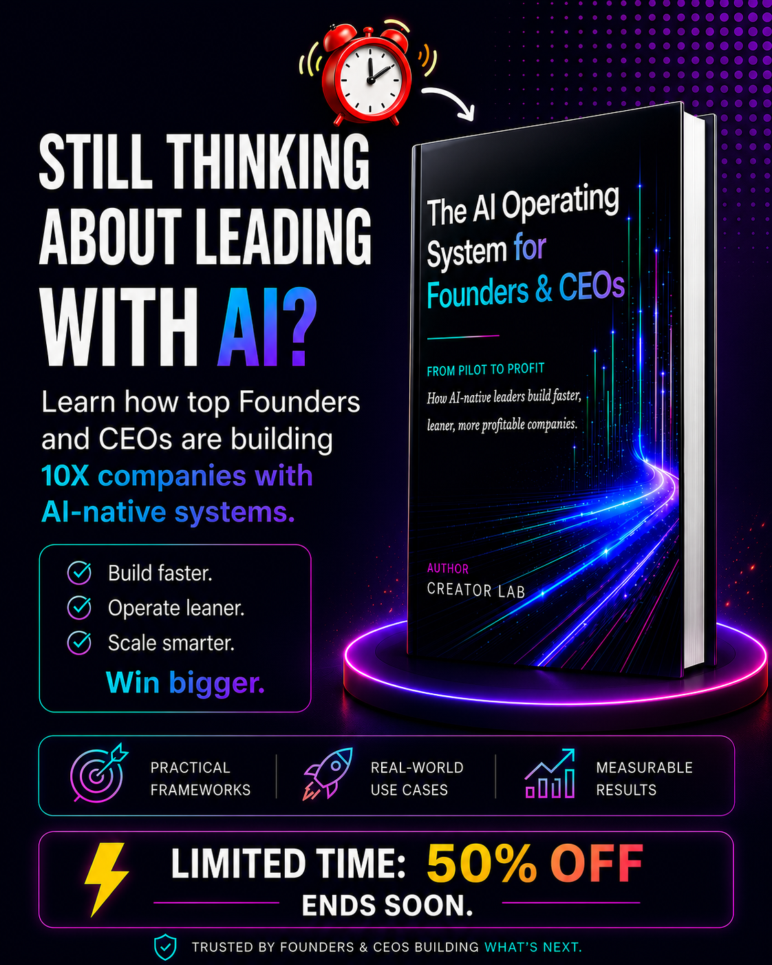 Creator Lab Facebook ad: Still Thinking About AI? Start Here.