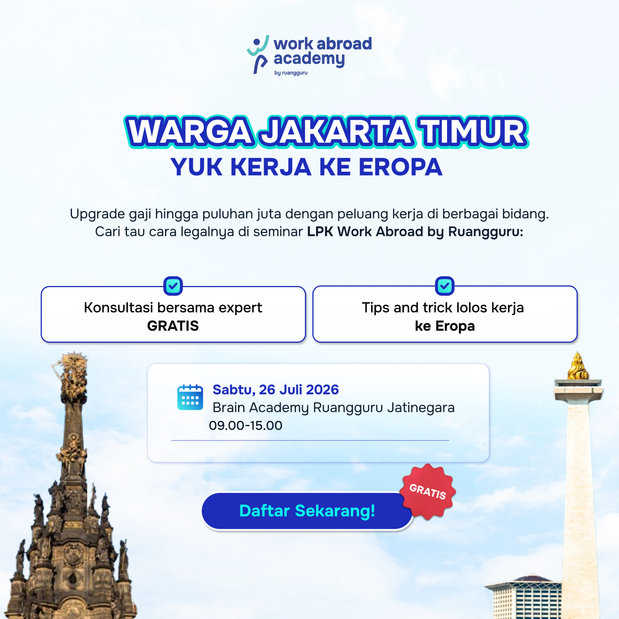 Work Abroad Academy Facebook ad