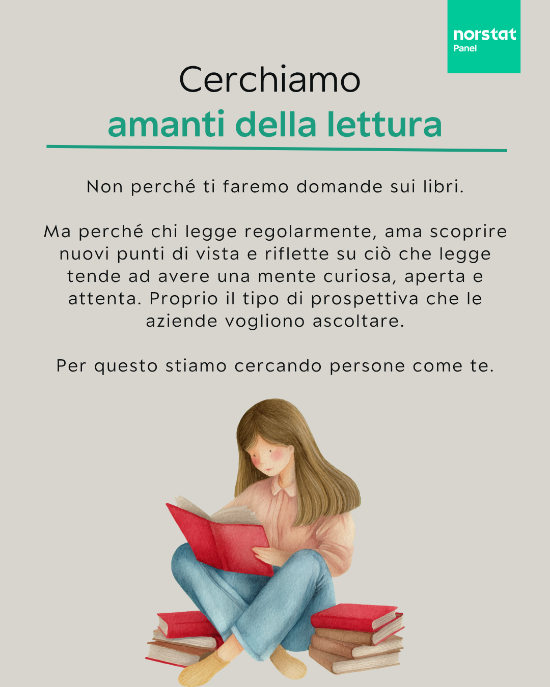 Norstatpanel Facebook ad: Semplice. Trasparente. La tua voce conta