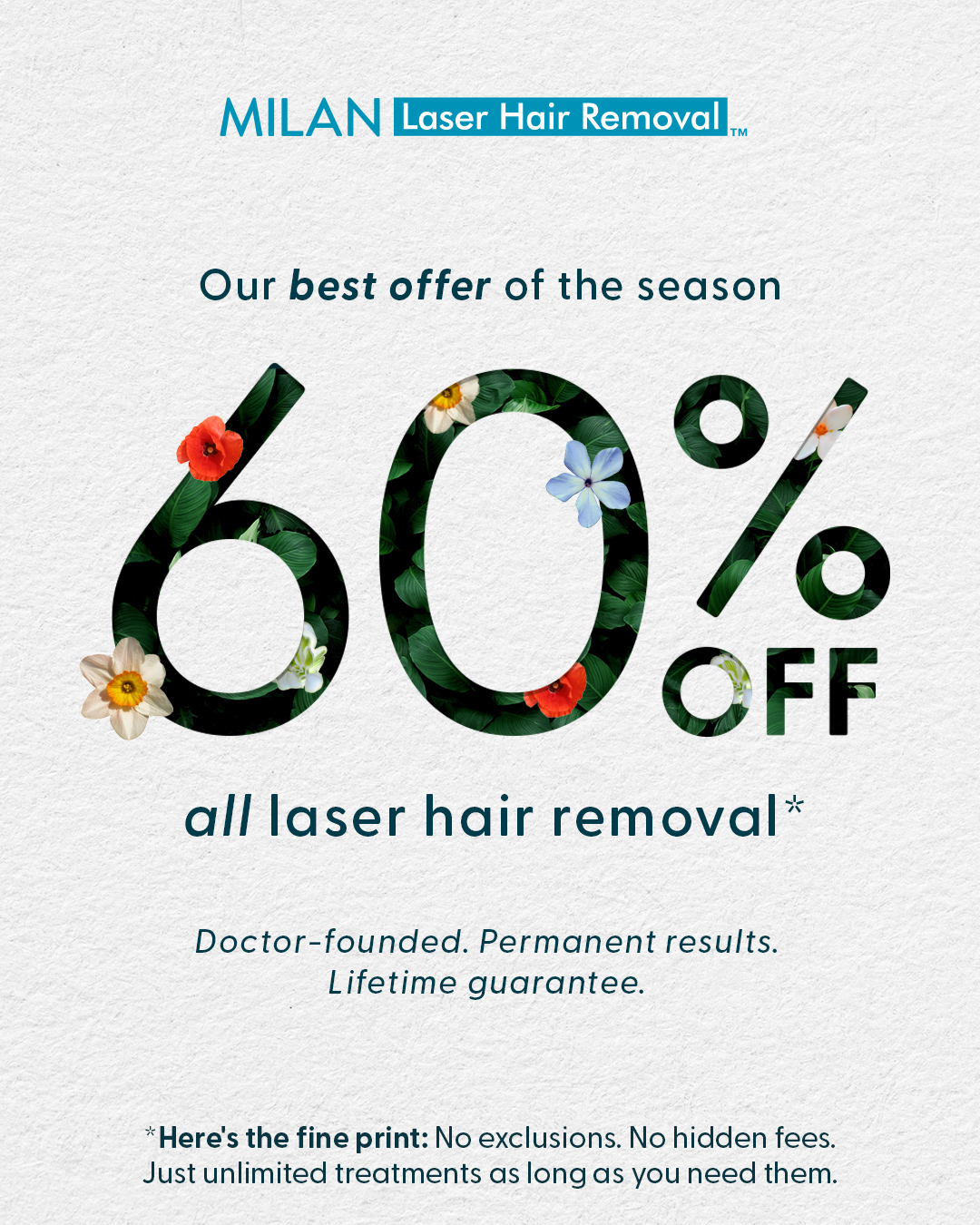 Milan Laser Hair Removal Facebook ad