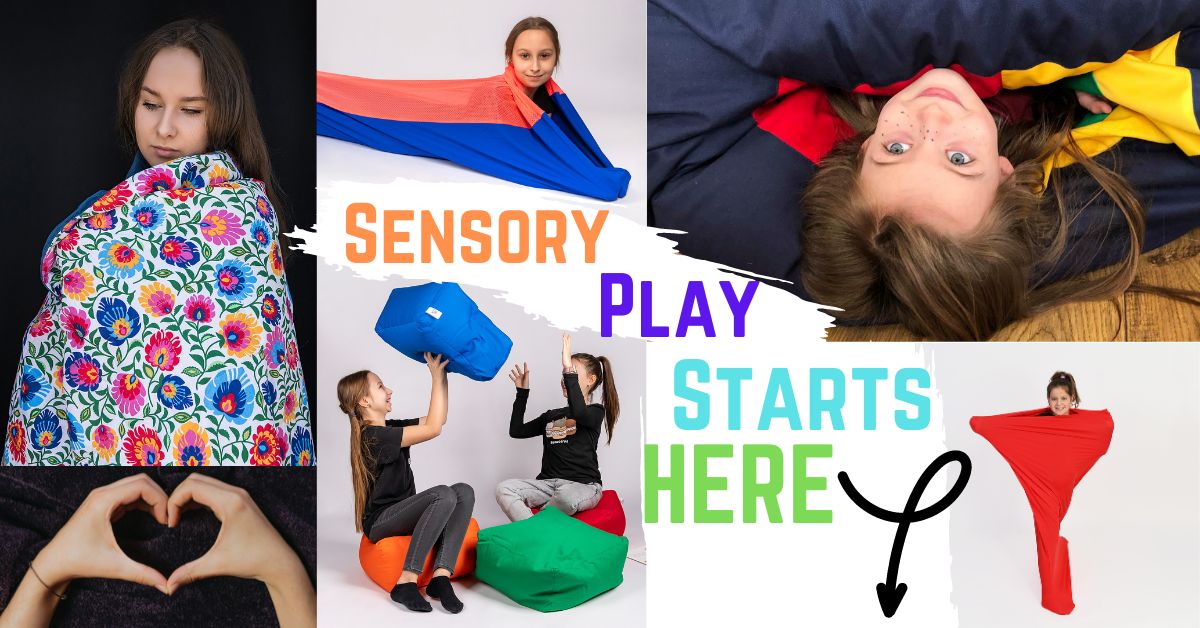 Sensory Owl Facebook ad: Handmade sensory and weighted therapy products of all…
