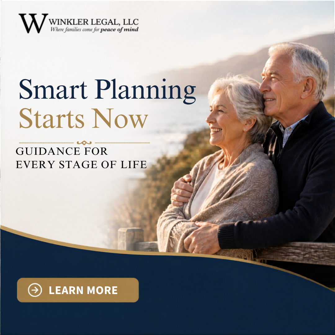 Winkler Legal, LLC Facebook ad: Smart Planning Starts Now