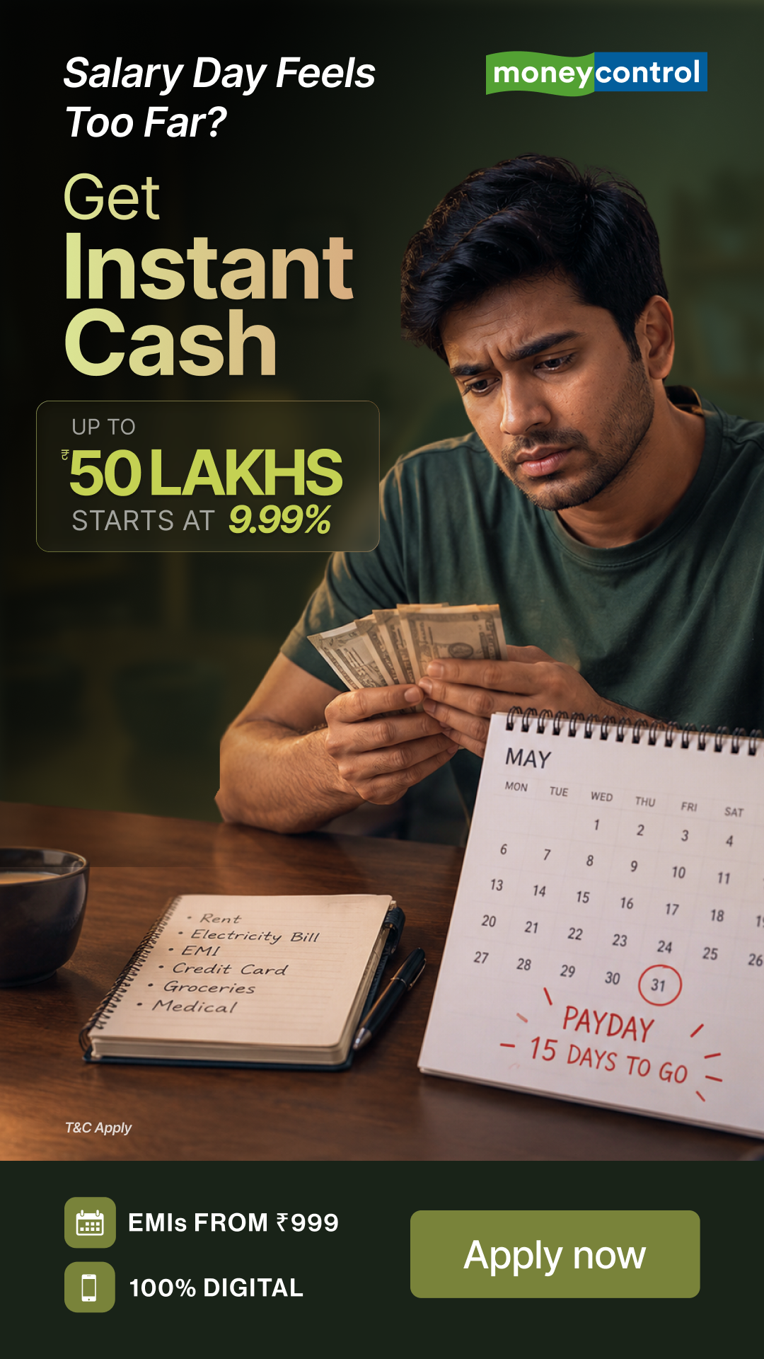 Instant Loans by Moneycontrol Facebook ad