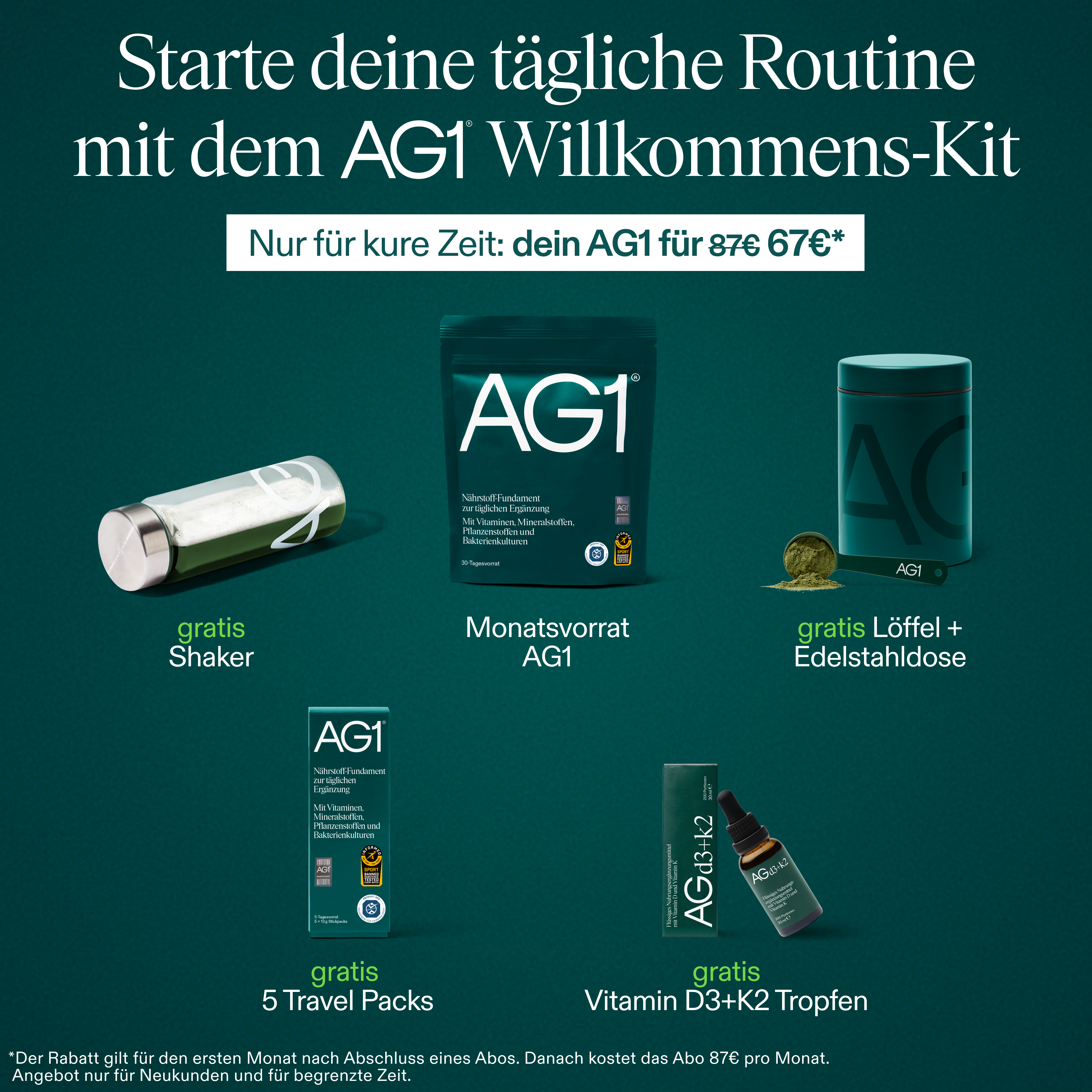 AG1 Deutschland Facebook ad
