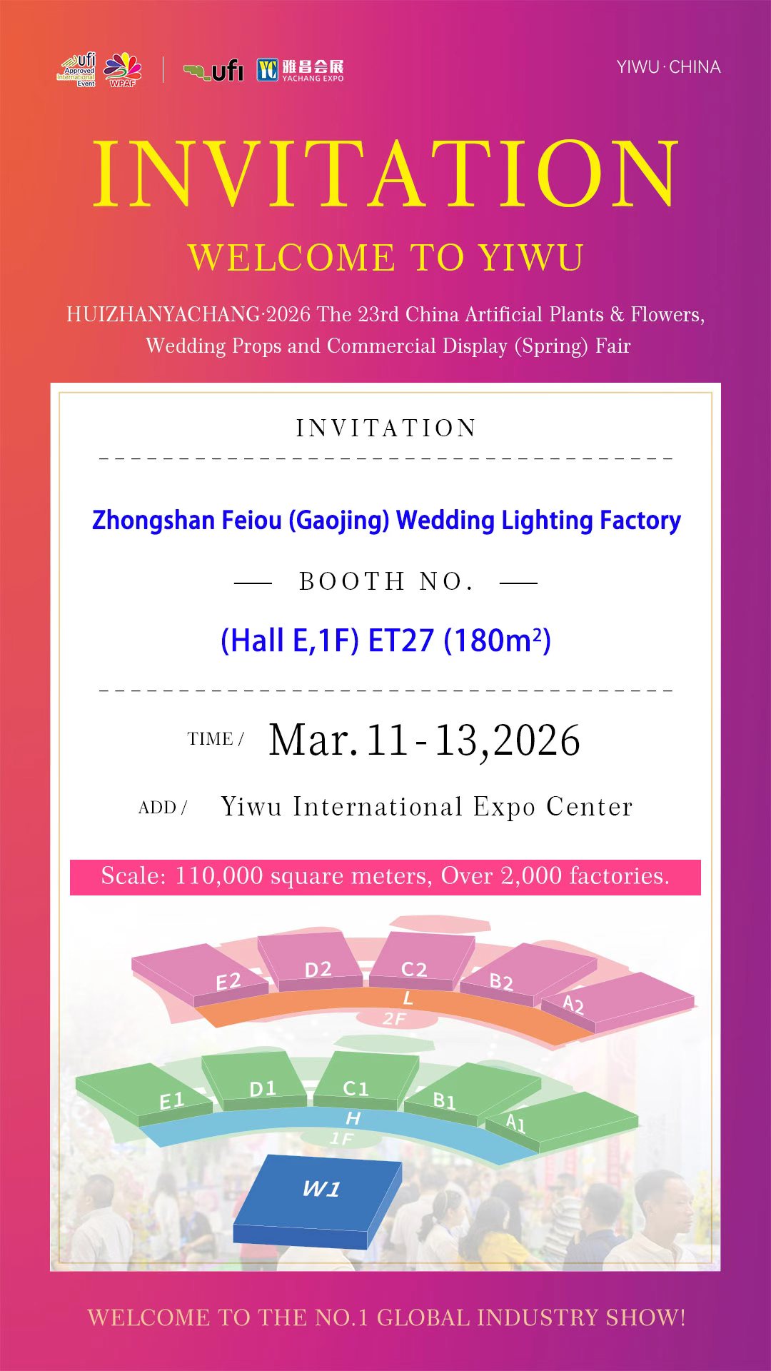 Feiou Wedding Lighting Manufacturer Facebook ad: Supports OEM/ODM customization