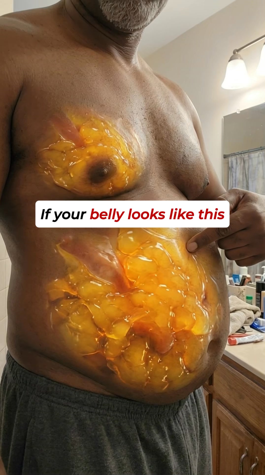 North Alpine US Facebook ad: Over 40 and can't get rid of that beer belly? Try this