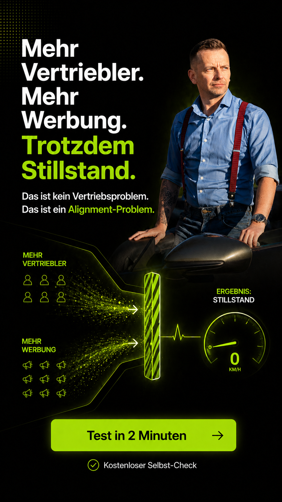 Patrick Helm Sales Training Facebook ad: Trotzdem Stillstand?