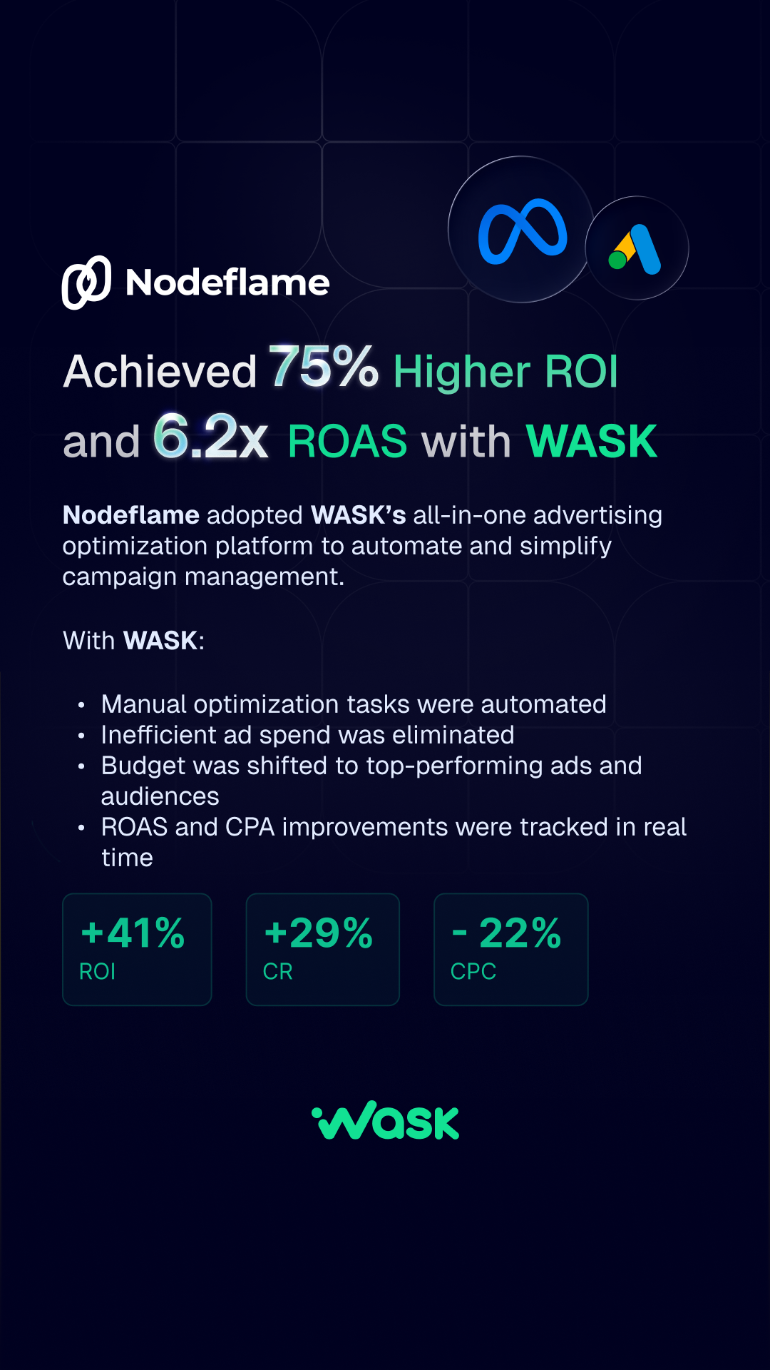 Wask Facebook ad