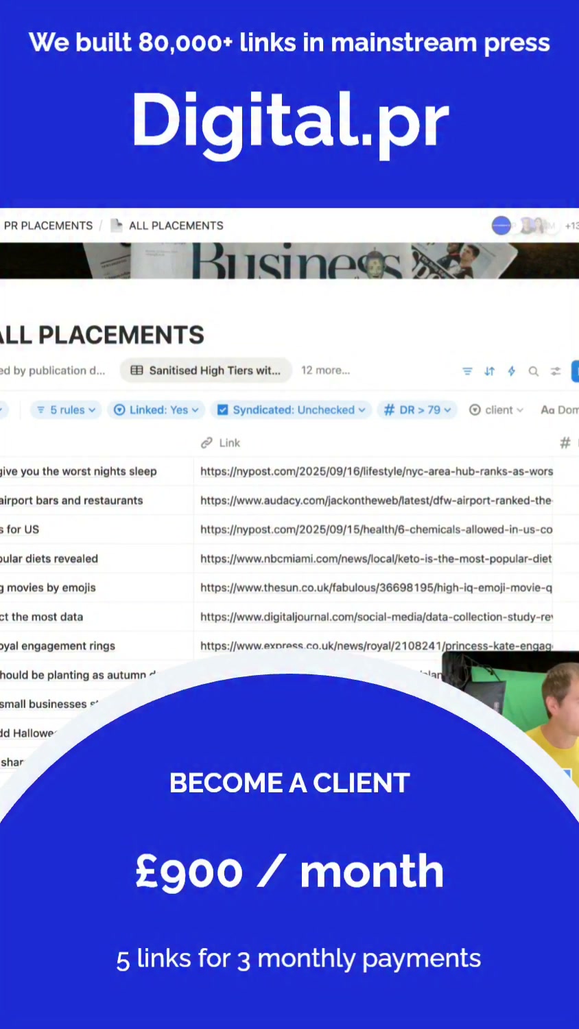 Search Intelligence Ltd Facebook ad: Digital PR from £900/month