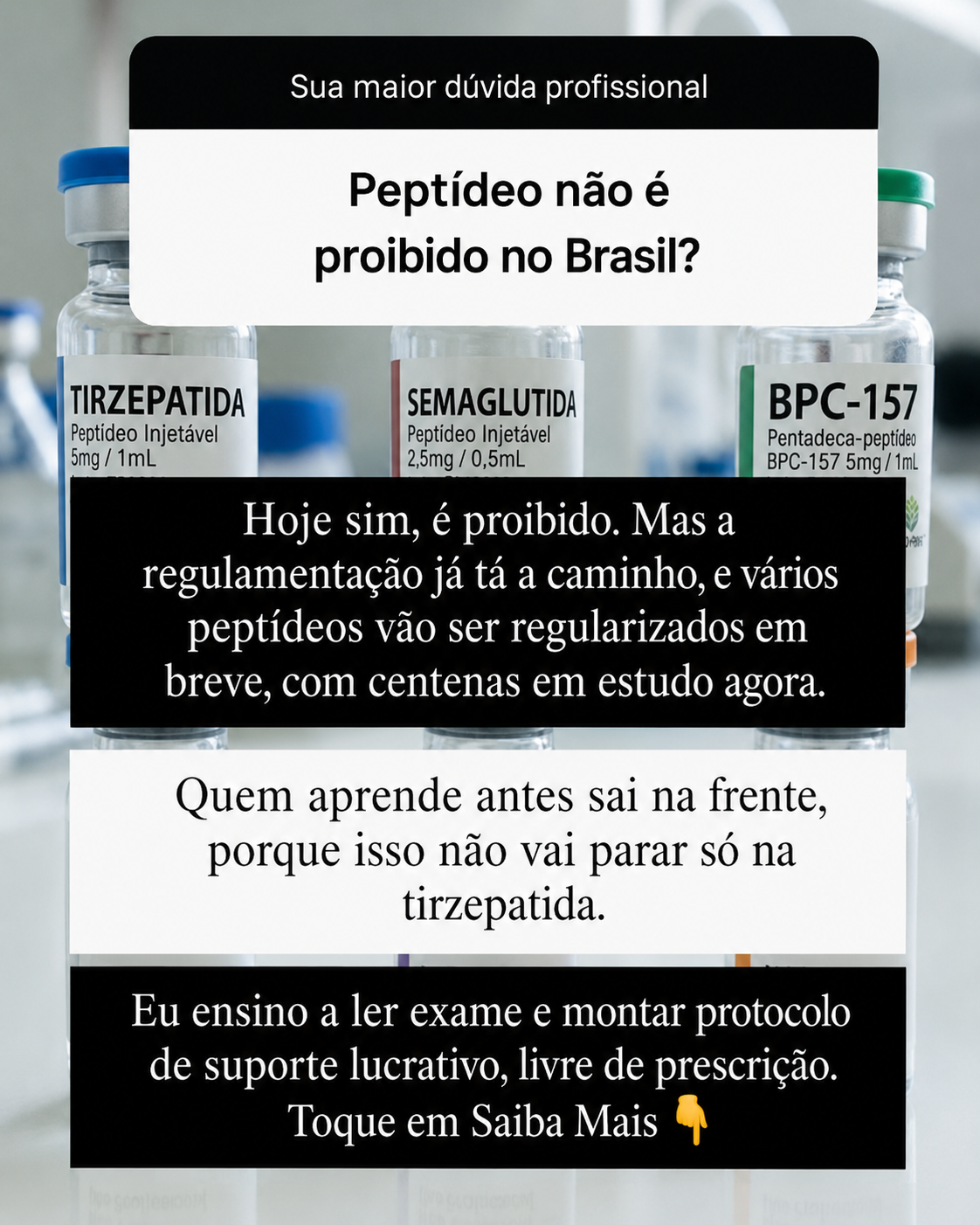 Ryuza Gonçalves Reserva Facebook ad: Domine peptídeos em 2 dias de imersão ao vivo