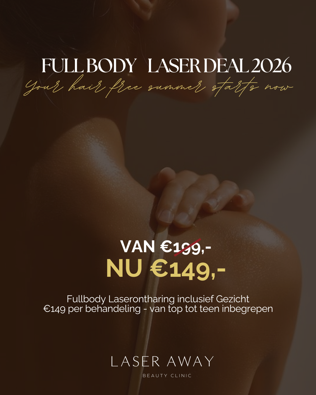 Laser-Away Beauty Clinics Facebook ad: Laser Away ANTWERPEN