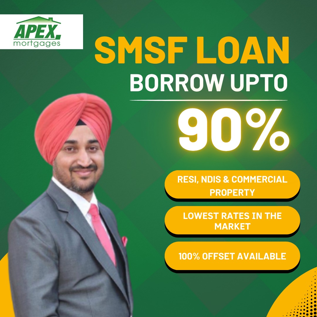 Harry Singh - Mortgage Broker Facebook ad: Borrow up to 90% with SMSF | Property + Tax Advantage