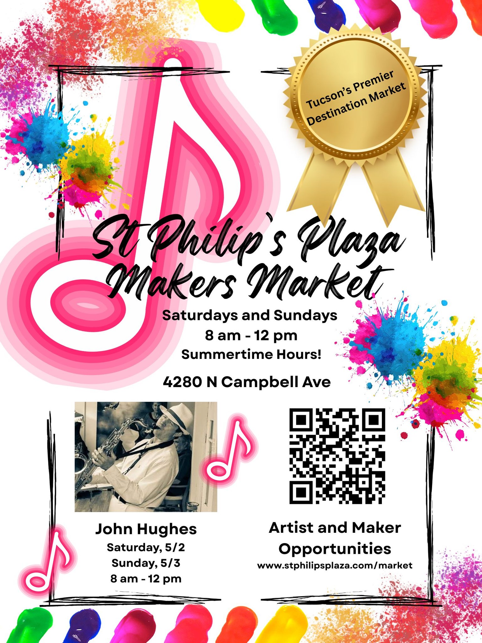 St. Philip's Plaza Market Facebook ad: Beginning THIS SATURDAY, May 2nd the St.
