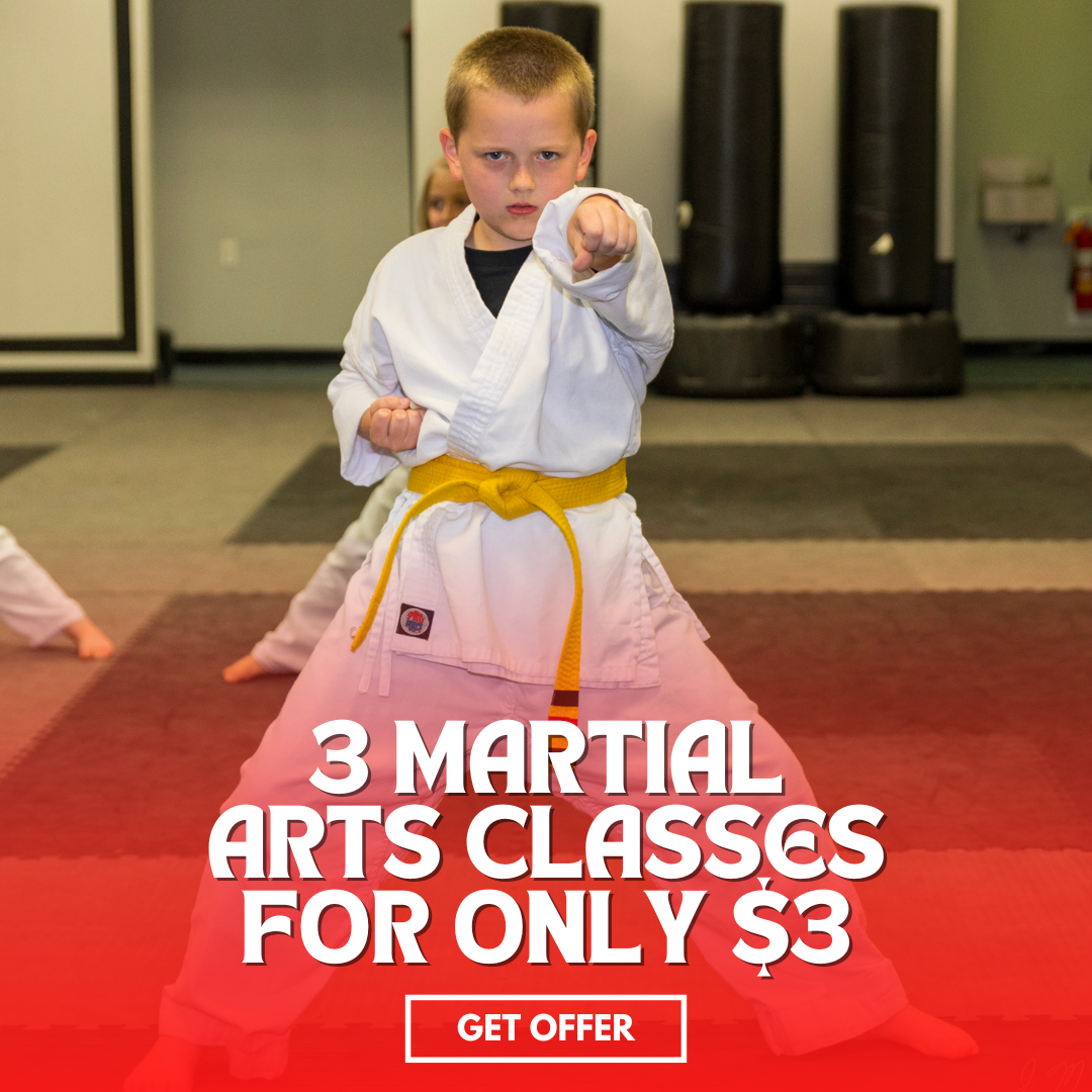 Lake Jackson Taekwondo Facebook ad: 3 MARTIAL ARTS CLASSES FOR ONLY $3
