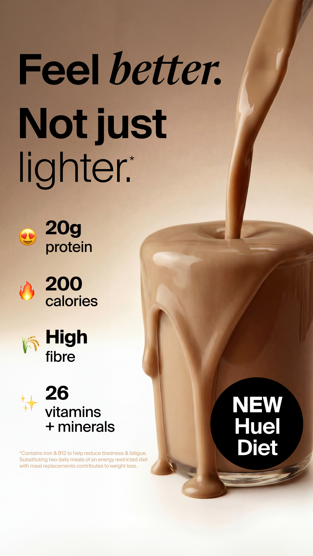 Huel Facebook ad